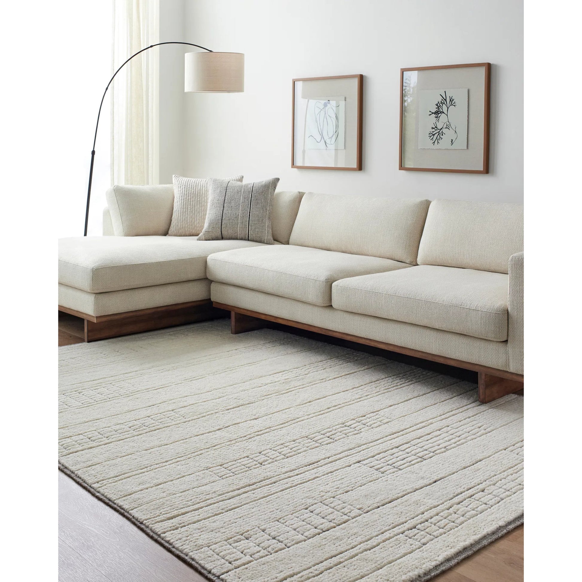 Davey BODV-2300 Rug by Becki Owens x Surya in light beige. Made from wool in a unique style.