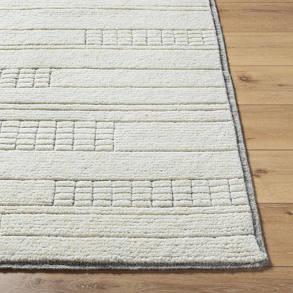 Davey BODV-2300 Rug by Becki Owens x Surya in light beige. Made from wool in a unique style.