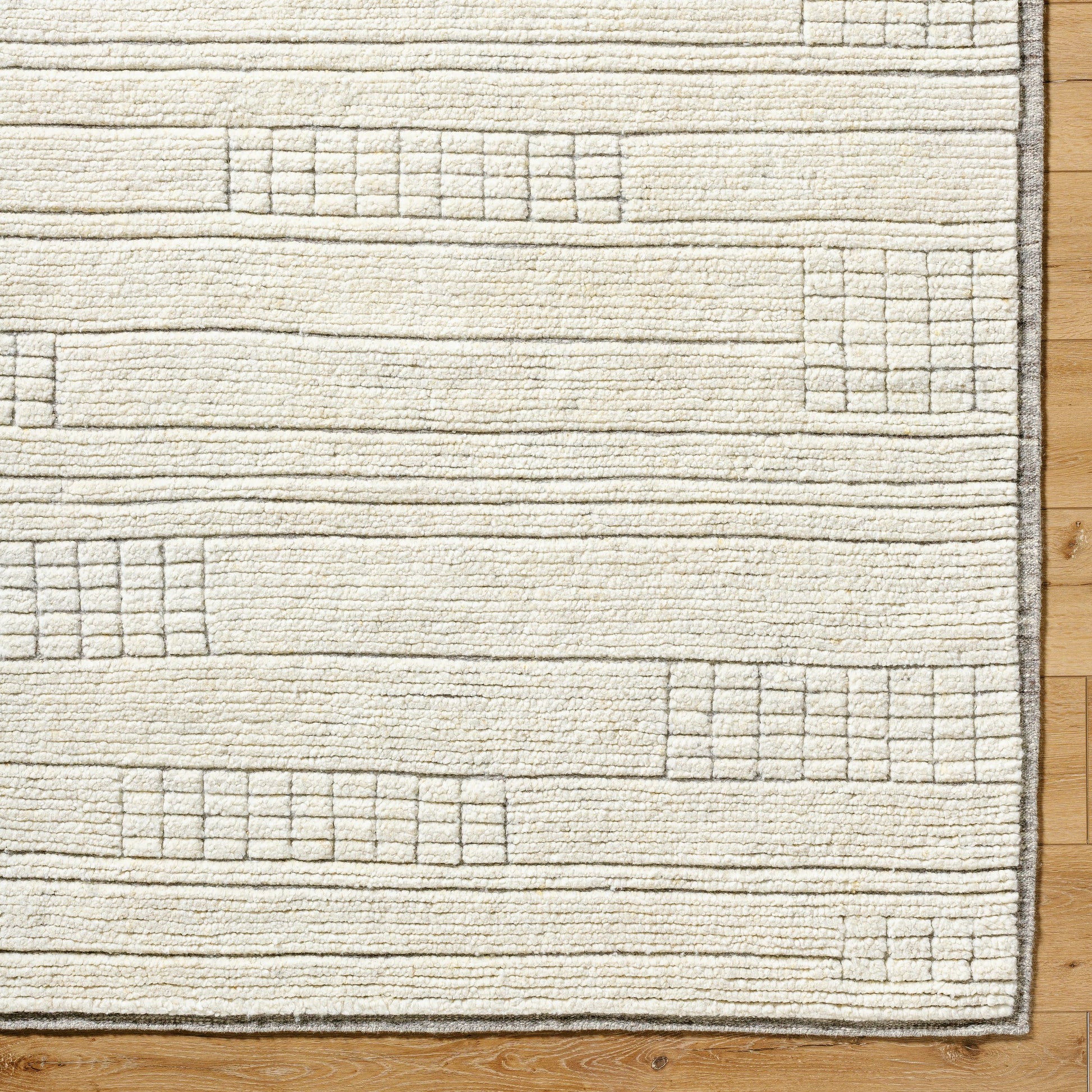 Davey BODV-2300 Rug by Becki Owens x Surya in light beige. Made from wool in a unique style.