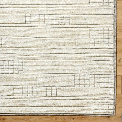Davey BODV-2300 Rug by Becki Owens x Surya in light beige. Made from wool in a unique style.