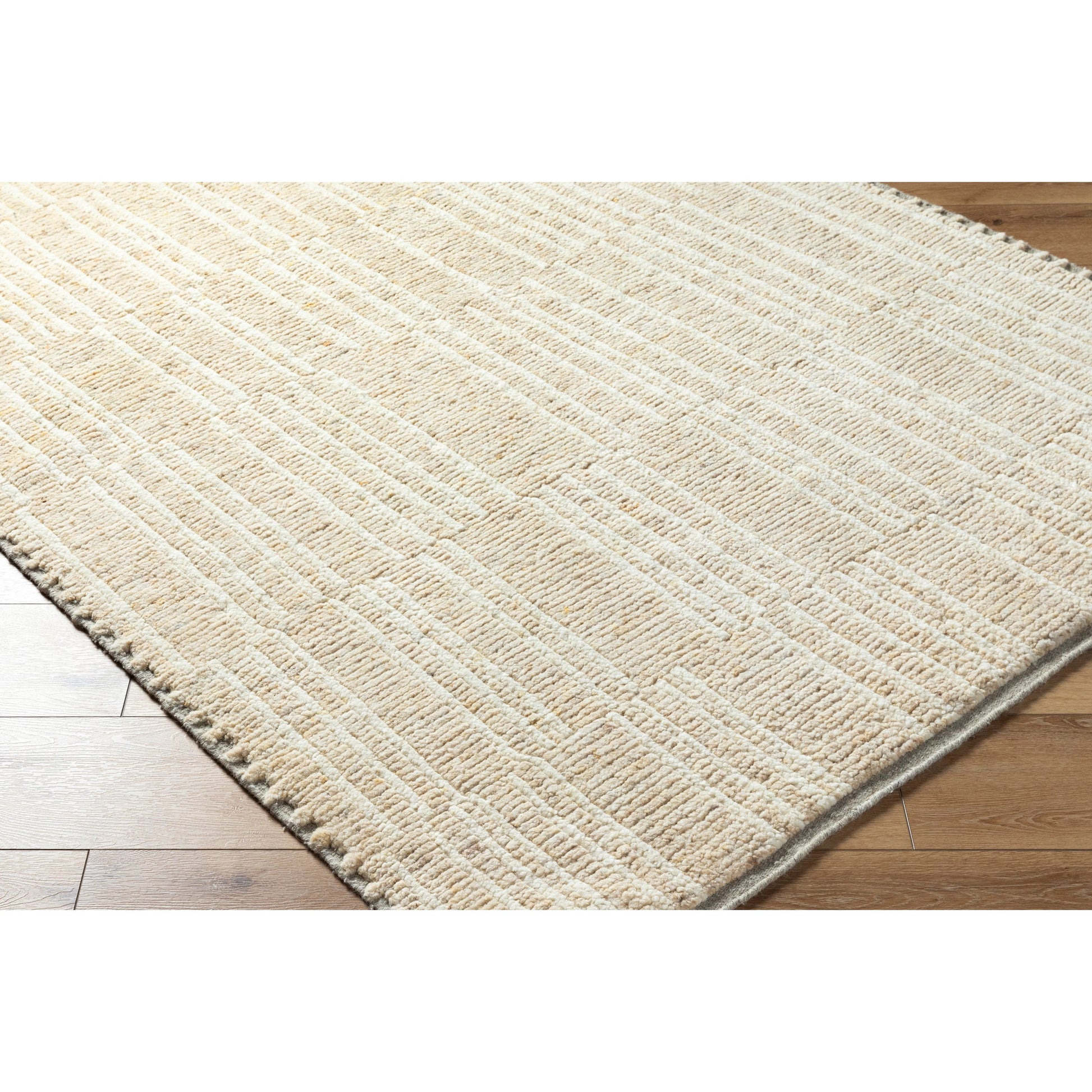 Davey BODV-2301 Rug by Becki Owens x Surya in beige, black. Made from wool in a unique style.