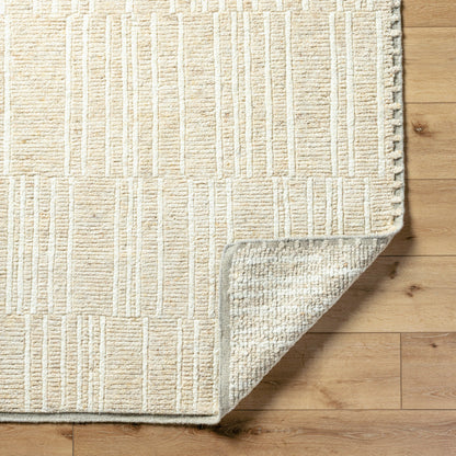 Davey BODV-2301 Rug by Becki Owens x Surya in beige, black. Made from wool in a unique style.
