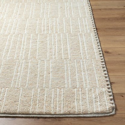 Davey BODV-2301 Rug by Becki Owens x Surya in beige, black. Made from wool in a unique style.