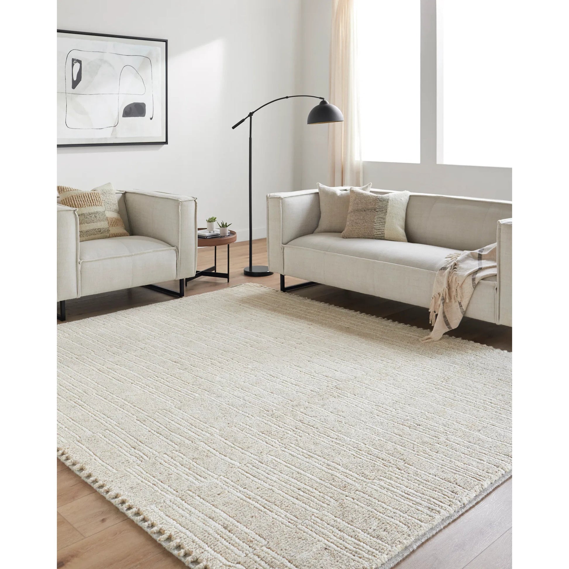 Davey BODV-2301 Rug by Becki Owens x Surya in beige, black. Made from wool in a unique style.