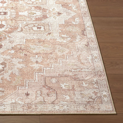Elle BOEC-2302 Rug by Becki Owens x Livabliss in tan, off, white, brown, light olive. Made from polyester in a unique style.