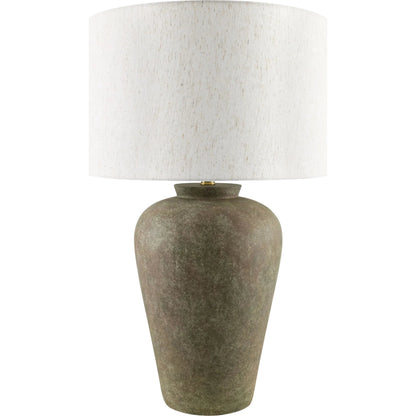 Encina Accent Table Lamp by Becki Owens x Livabliss in painted. Made from cement, linen, polyester, resin in a unique style.