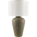 Encina Accent Table Lamp by Becki Owens x Livabliss in painted. Made from cement, linen, polyester, resin in a unique style.