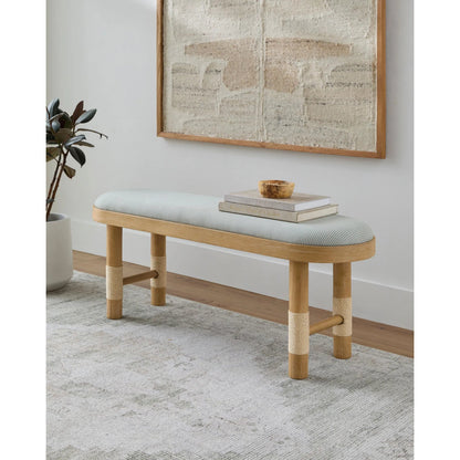 Esmarca Bench by Becki Owens x Livabliss in driftwood. Made from unique in a transitional style.