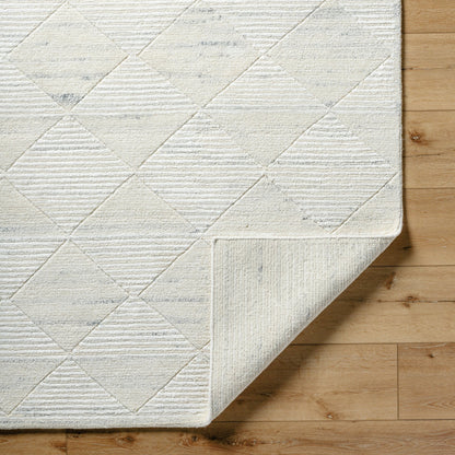 Gina Rug - 496433 by Becki Owens x Surya in ivory, black. Made from face: 75% wool, 25% viscose, warp: 100% cotton in a unique style.
