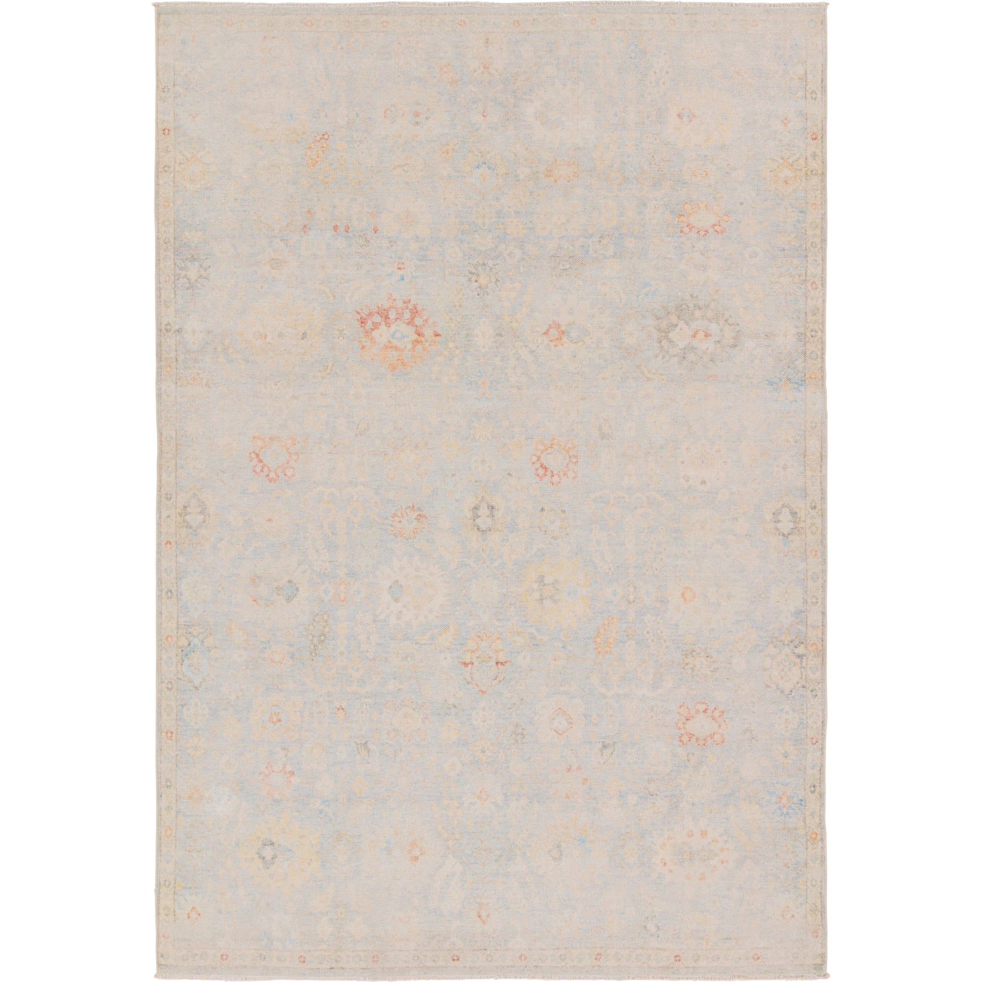 Boheme BOH28 Rug by Jaipur Living in light blue, cream. Made from 78% cotton, 22% polyester in a unique style.