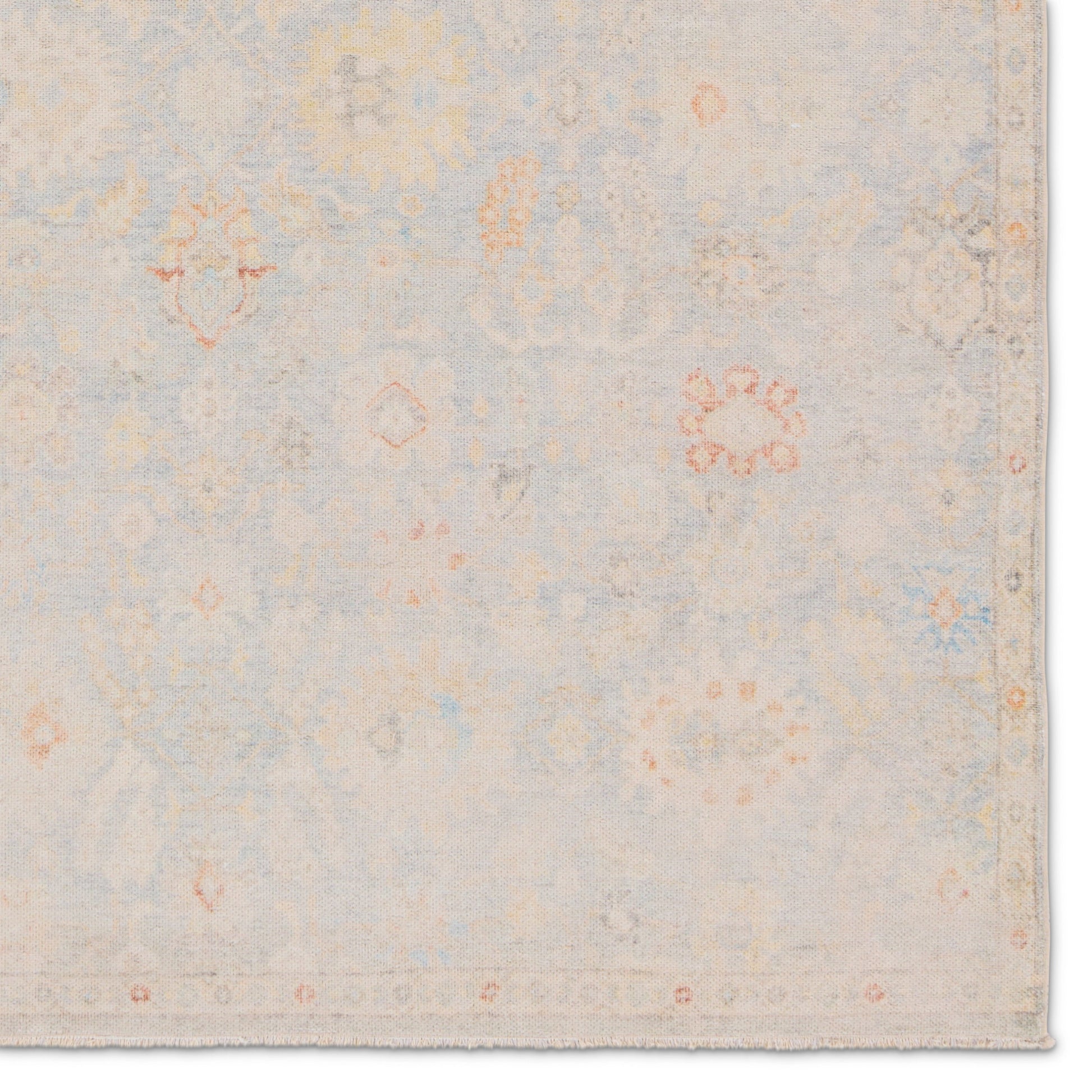 Boheme BOH28 Rug by Jaipur Living in light blue, cream. Made from 78% cotton, 22% polyester in a unique style.