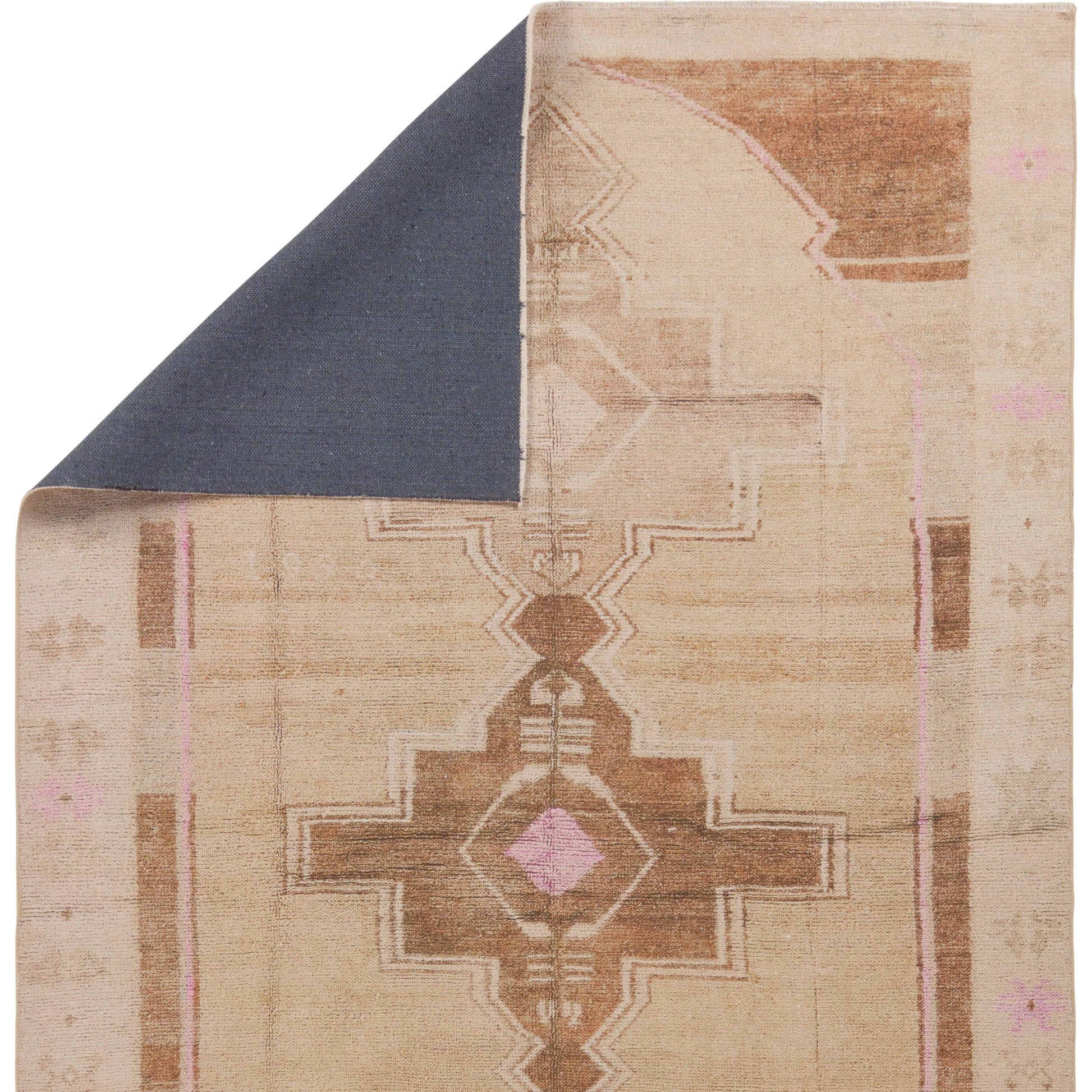 Boheme BOH29 Rug by Jaipur Living in tan, pink. Made from 78% cotton, 22% polyester in a unique style.