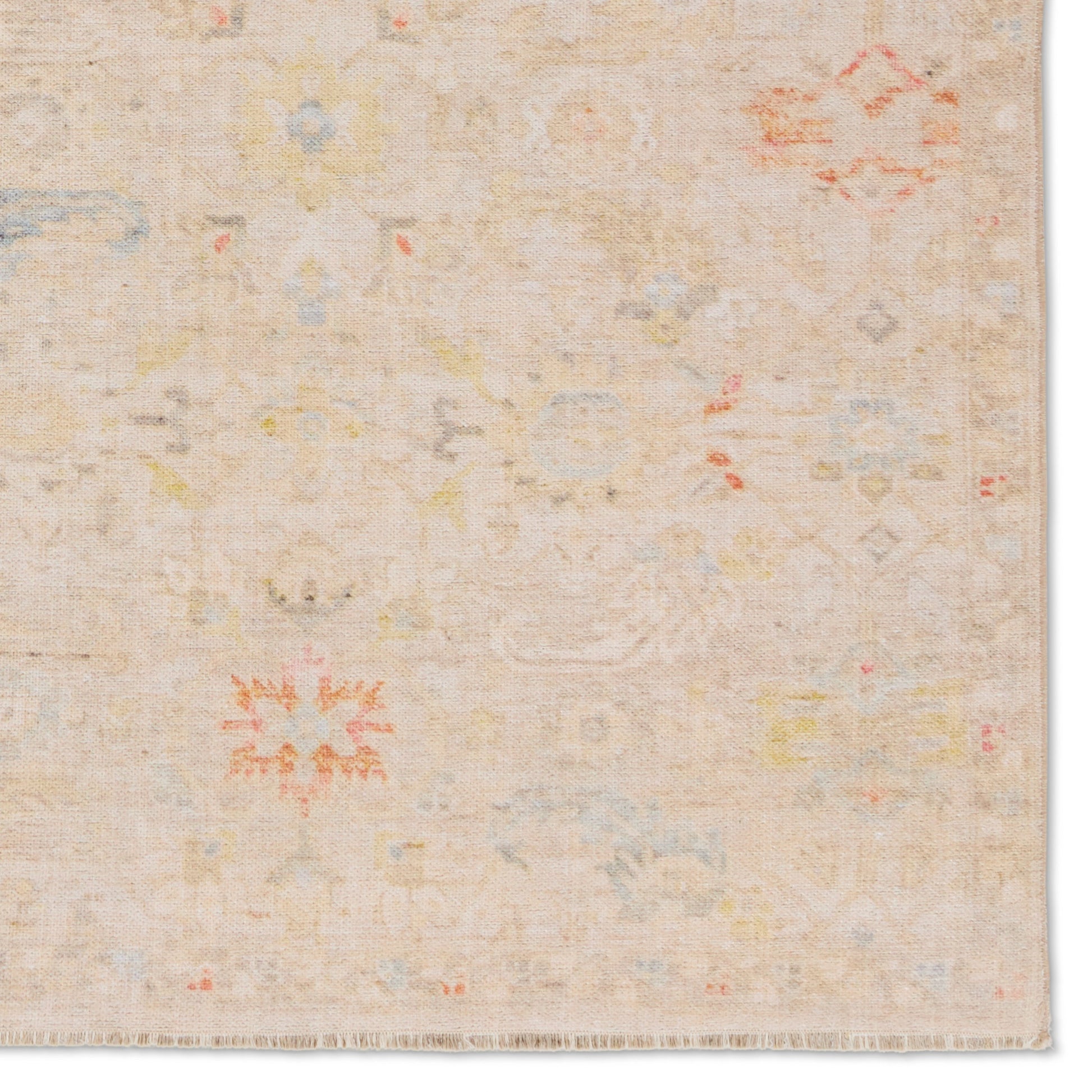 Boheme BOH30 Rug by Jaipur Living in cream, blue. Made from 78% cotton, 22% polyester in a unique style.