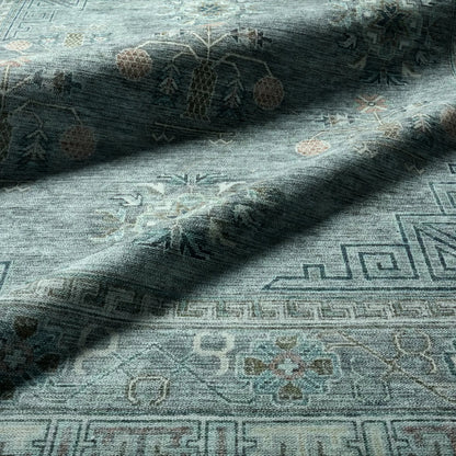 Boheme BOH33 Rug by Jaipur Living in gray, blue. Made from 78% cotton, 22% polyester in a unique style.