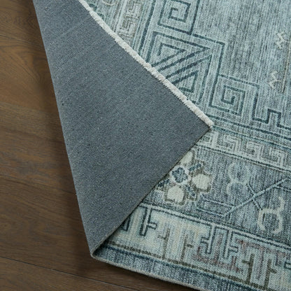 Boheme BOH33 Rug by Jaipur Living in gray, blue. Made from 78% cotton, 22% polyester in a unique style.