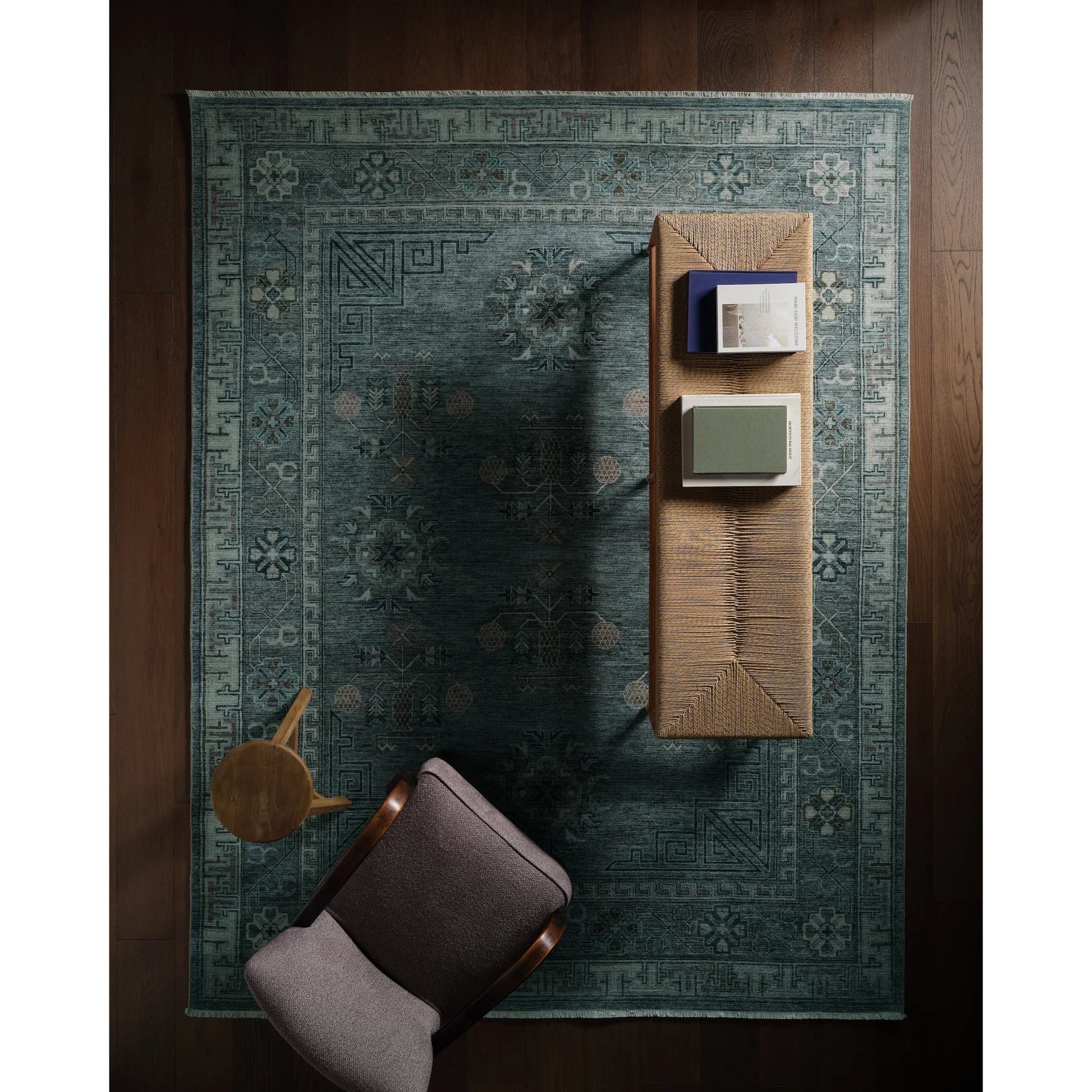 Boheme BOH33 Rug by Jaipur Living in gray, blue. Made from 78% cotton, 22% polyester in a unique style.