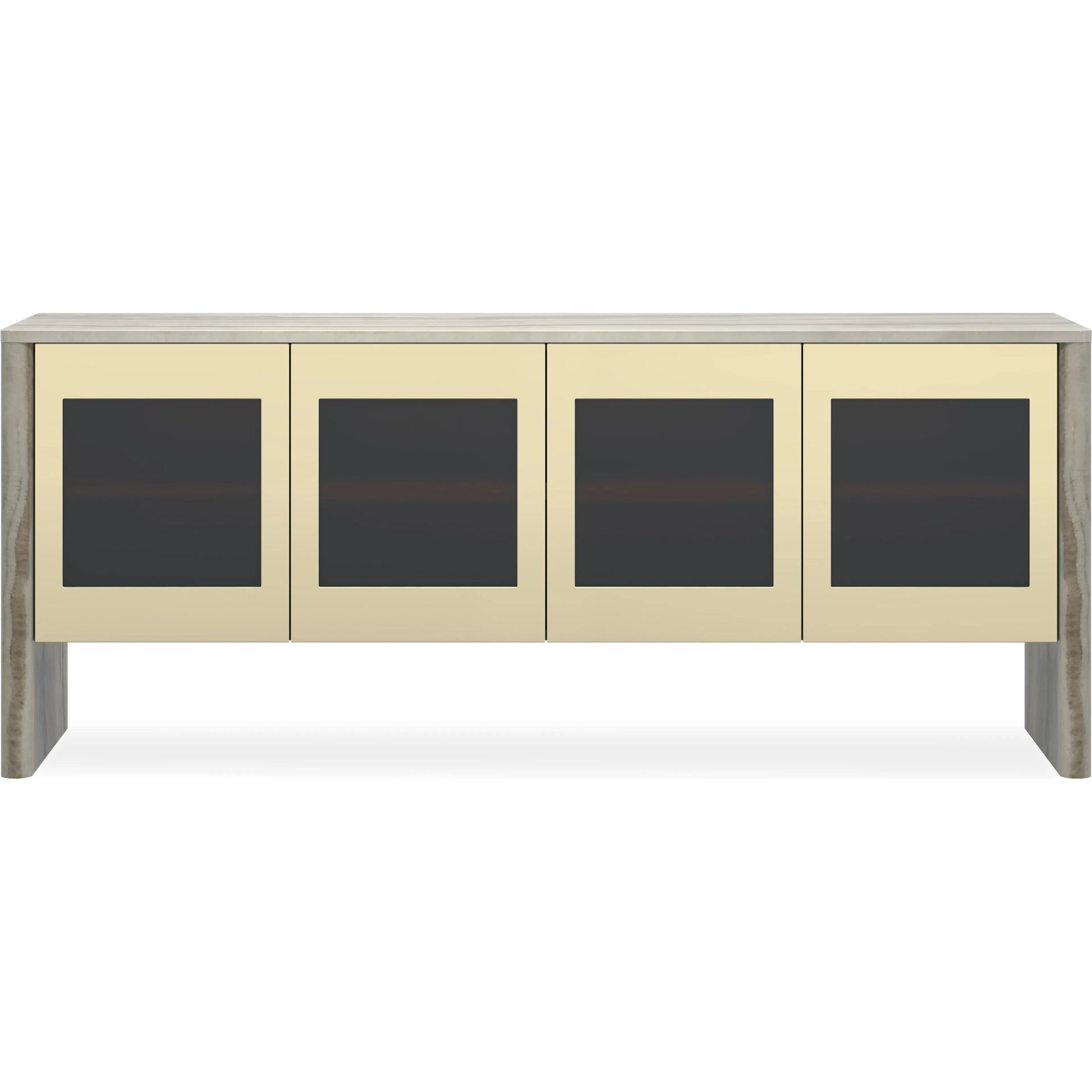 Sojourn Sideboard by Caracole in whisper of gold. Made from unique in a unique style.