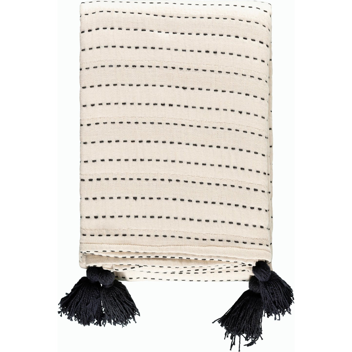 001 SI-2167784 | Primary Silo | Kapri Throw - 496281 by Becki Owens x Livabliss in cream, black. Made from cotton in a cottage & farmhouse style.