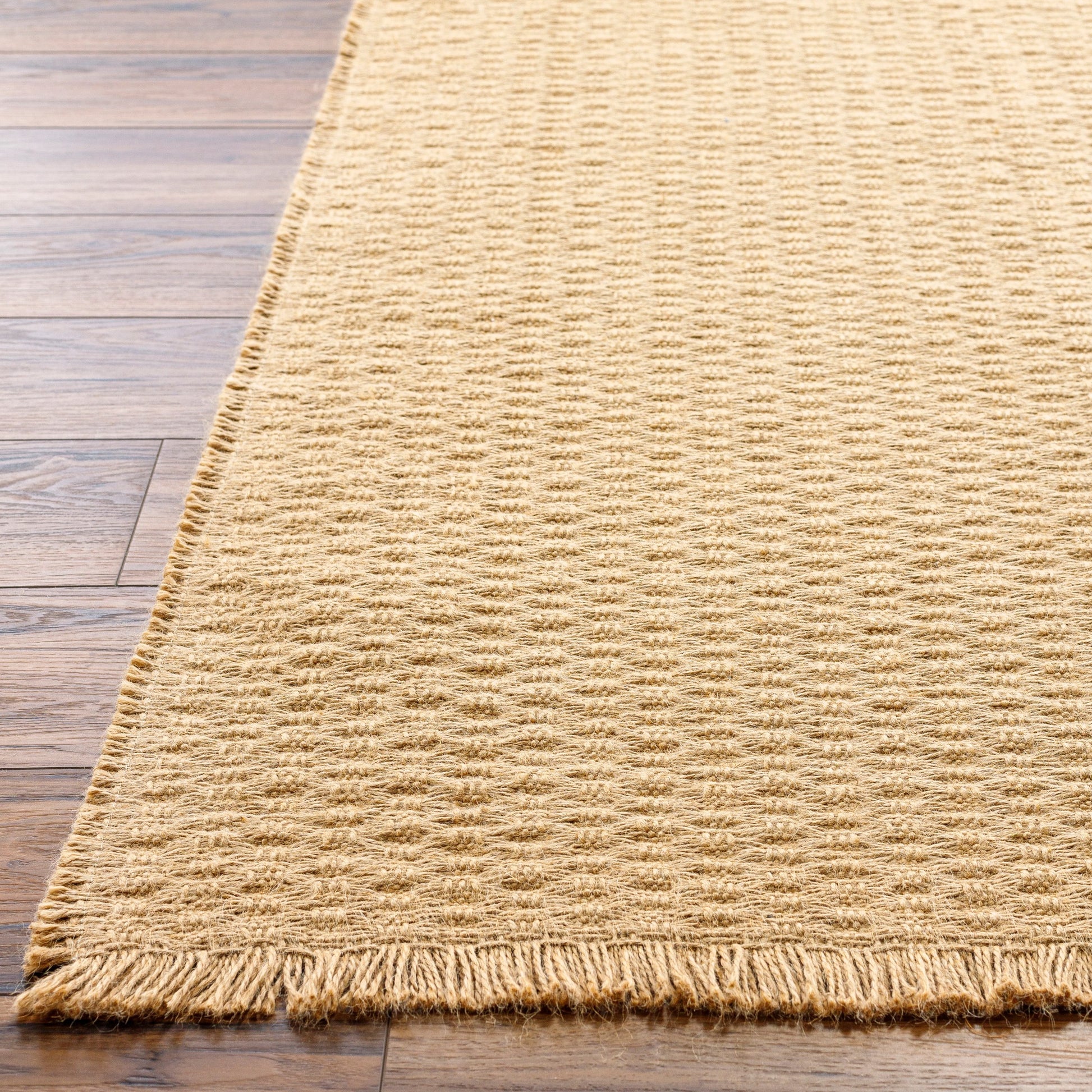 Kimi Rug - 490475 by Becki Owens x Livabliss in light brown. Made from face: 100% jute, warp: 100% jute in a unique style.