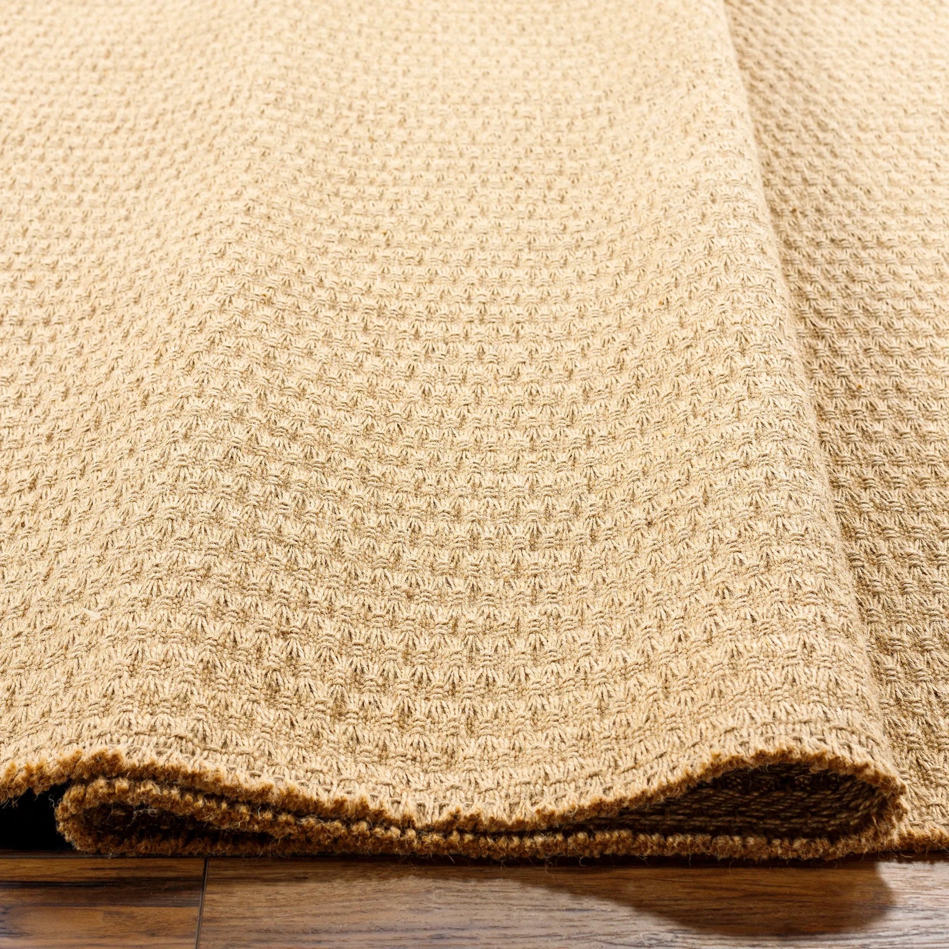 Kimi Rug - 490475 by Becki Owens x Livabliss in light brown. Made from face: 100% jute, warp: 100% jute in a unique style.