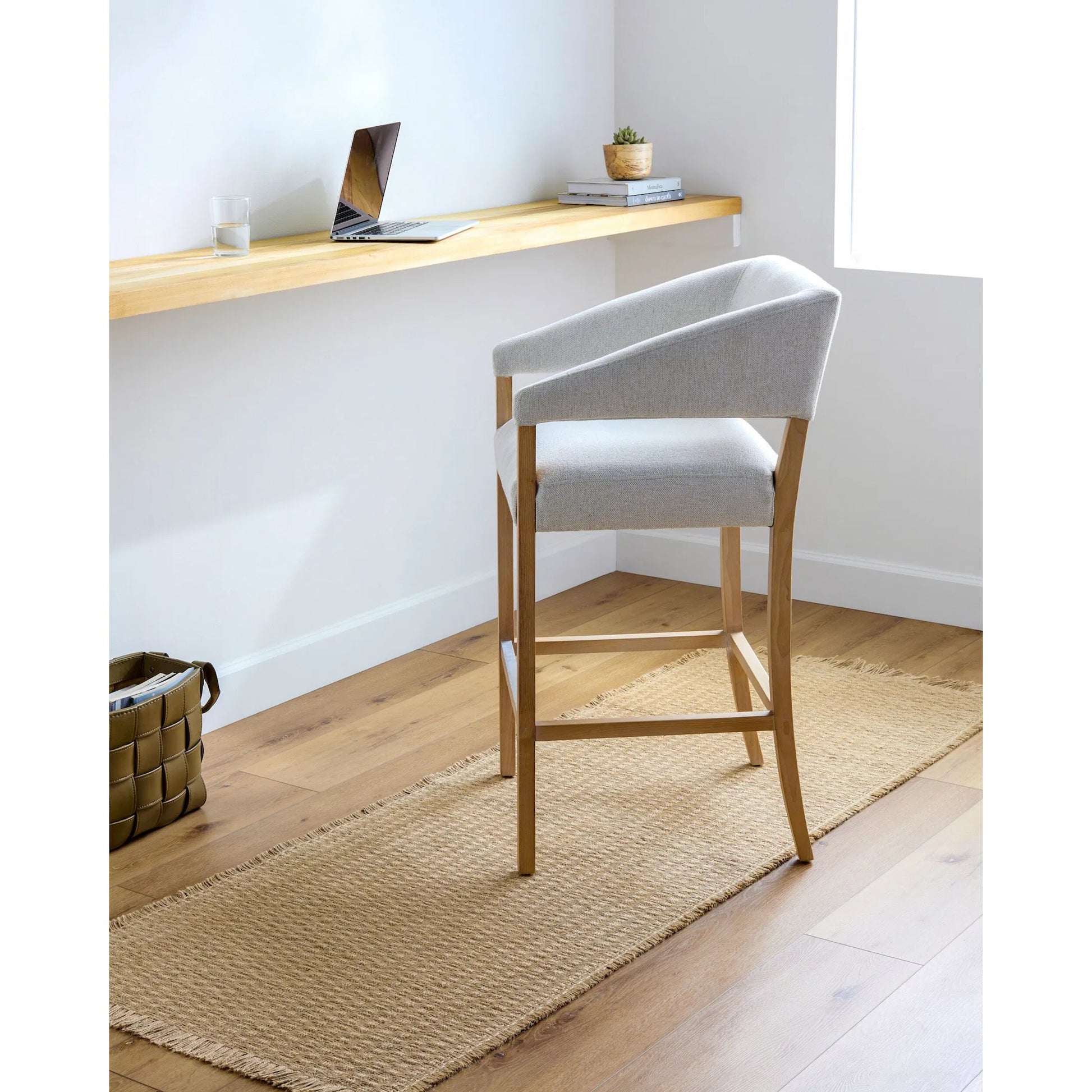 Kimi Rug - 490475 by Becki Owens x Livabliss in light brown. Made from face: 100% jute, warp: 100% jute in a unique style.
