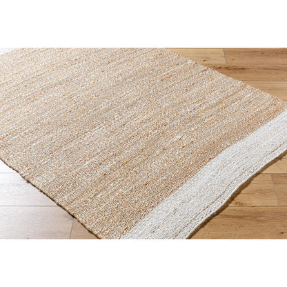 Kamey Rug - 496004 by Becki Owens x Livabliss in beige, sandstone, ivory. Made from jute in a unique style.