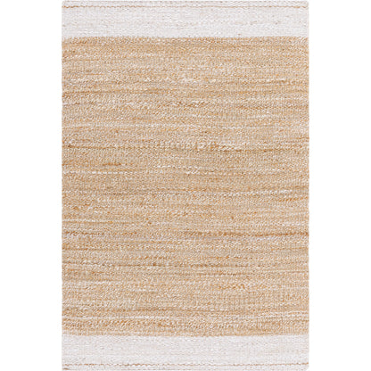 Kamey BOKY-2300 Rug by Becki Owens x Livabliss in beige, sandstone, ivory. Made from jute in a unique style.