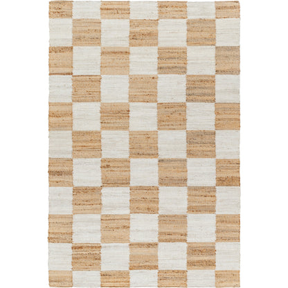 Kamey Rug - 496914 by Becki Owens x Livabliss in light slate, brown, light brown. Made from face: 100% jute, warp: 100% cotton in a unique style.