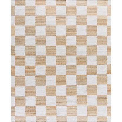 Kamey Rug - 496914 by Becki Owens x Livabliss in light slate, brown, light brown. Made from face: 100% jute, warp: 100% cotton in a unique style.