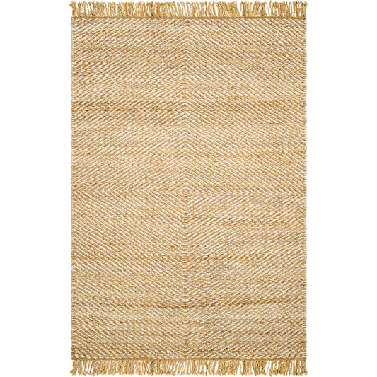 Kamey Rug - 496928 by Becki Owens x Livabliss in beige, wheat, ivory. Made from jute in a unique style.