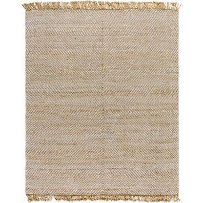 Kamey BOKY-2304 Rug by Becki Owens x Livabliss in beige, wheat, ivory. Made from jute in a unique style.