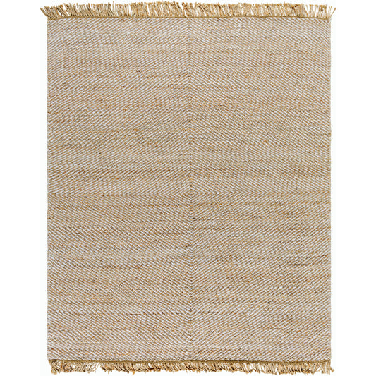 Kamey Rug - 496928 by Becki Owens x Livabliss in beige, wheat, ivory. Made from jute in a unique style.
