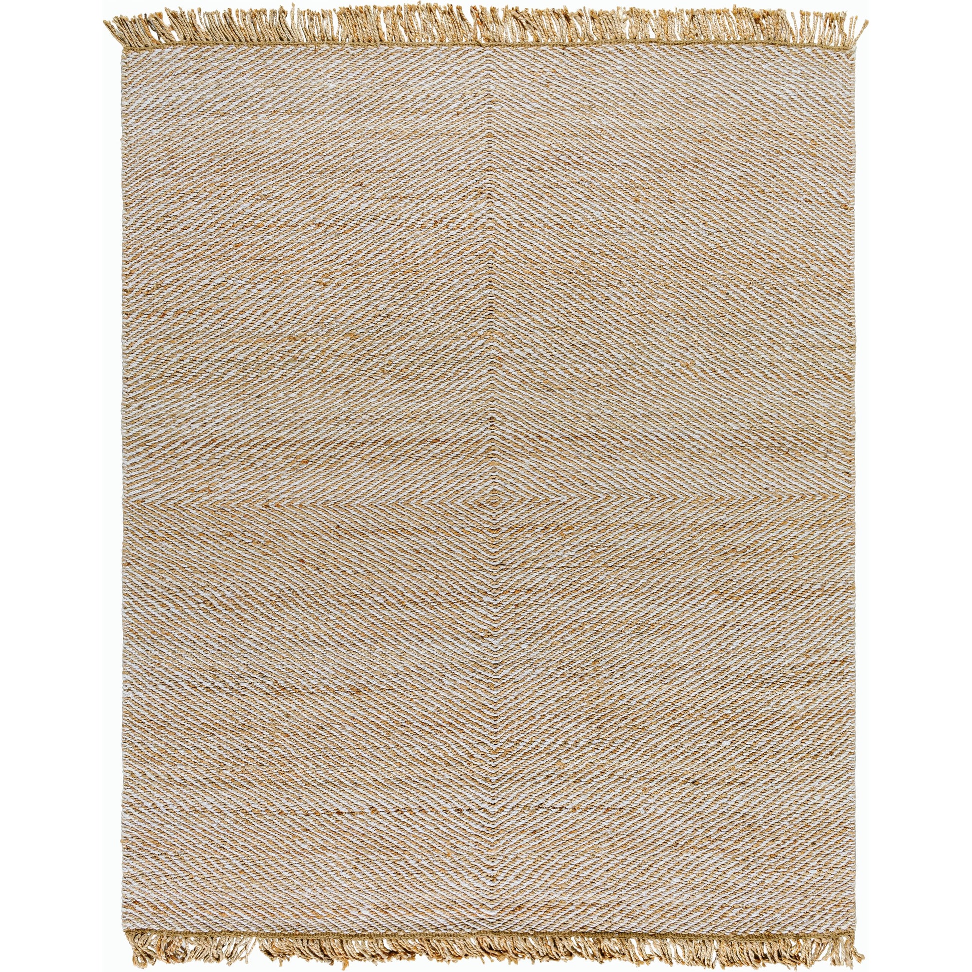 Kamey Rug - 496928 by Becki Owens x Livabliss in beige, wheat, ivory. Made from jute in a unique style.