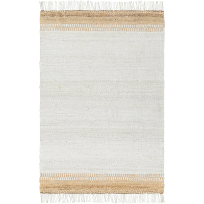 Kamey Rug - 496935 by Becki Owens x Livabliss in ivory, tan. Made from face: 100% jute, warp: 100% jute in a unique style.