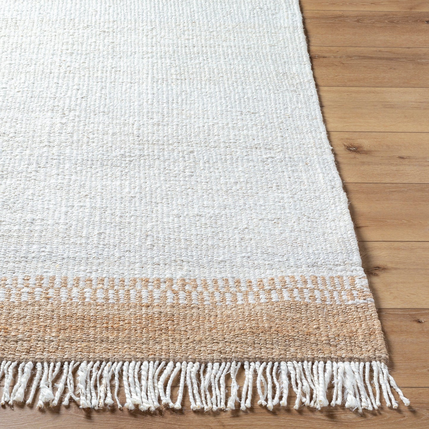004 SI-2132135,SI-2132136,SI-2132137,SI-2132138 | Closeup | Kamey Rug - 496935 by Becki Owens x Livabliss in ivory, tan. Made from face: 100% jute, warp: 100% jute in a unique style.