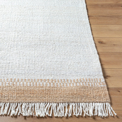 Kamey Rug - 496935 by Becki Owens x Livabliss in ivory, tan. Made from face: 100% jute, warp: 100% jute in a unique style.