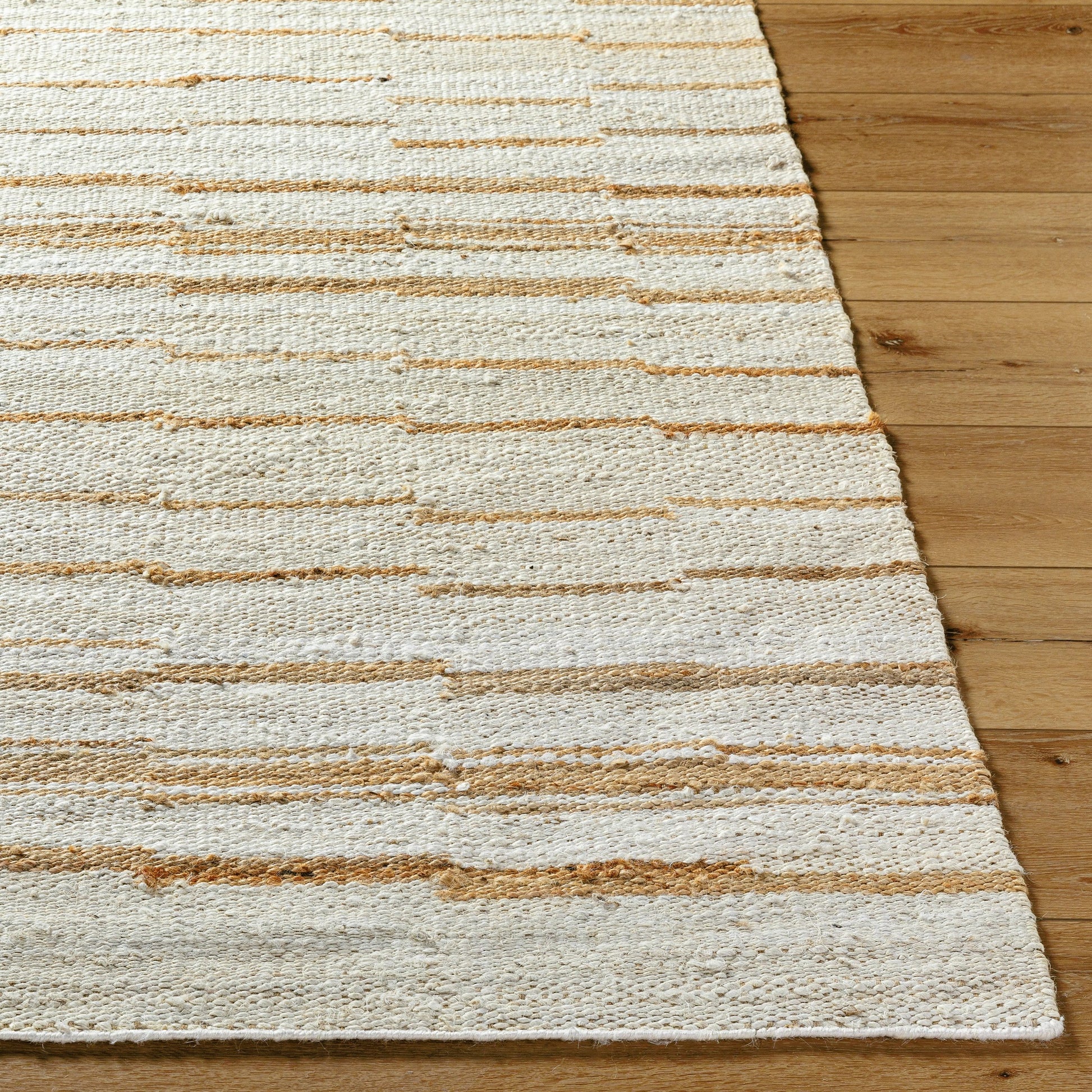 Kamey Rug - 496942 by Becki Owens x Livabliss in ivory, sandstone, wheat, beige, taupe. Made from jute in a unique style.
