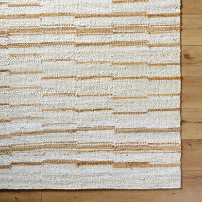 Kamey Rug - 496942 by Becki Owens x Livabliss in ivory, sandstone, wheat, beige, taupe. Made from jute in a unique style.