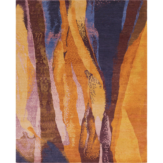 Brought to Light Rug - 14797 by Surya in orange, denim, burgundy, dusty pink, lilac, peach. Made from 100% wool in a unique style.