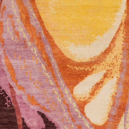 Brought to Light BOL-4002 Rug by Surya in mustard, burgundy, rose, rust, mauve, wheat. Made from 100% wool in a unique style.