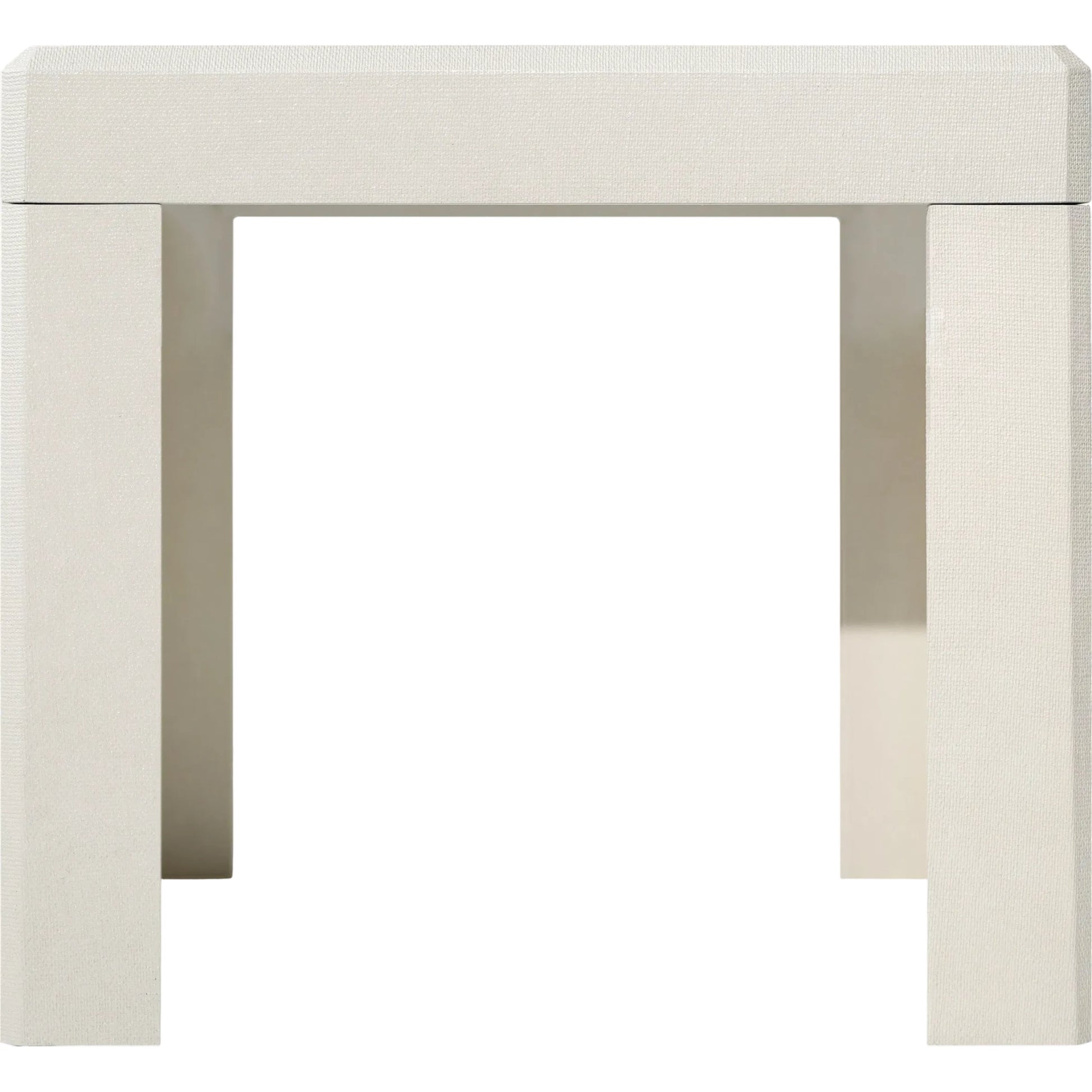 Loro End Table by Becki Owens x Livabliss in top: white, brown; base: white and natural, lacquered. Made from resin, plywood in a transitional style.