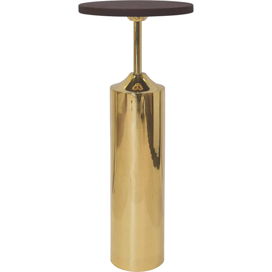 Bolton Base Cigar Table by Worlds Away in brass. Made from unique in a unique style.