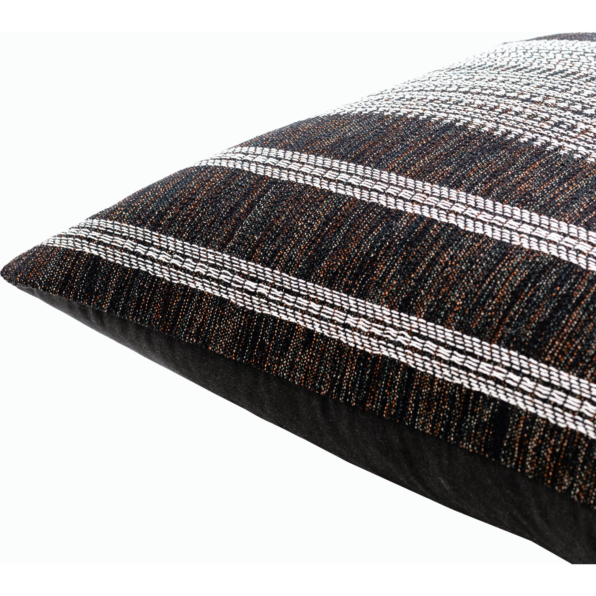 Myrna Pillow - 496195 by Becki Owens x Livabliss in black, ivory, rust. Made from cotton, polyester in a modern style.