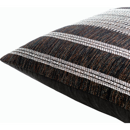Myrna Pillow - 496195 by Becki Owens x Livabliss in black, ivory, rust. Made from cotton, polyester in a modern style.
