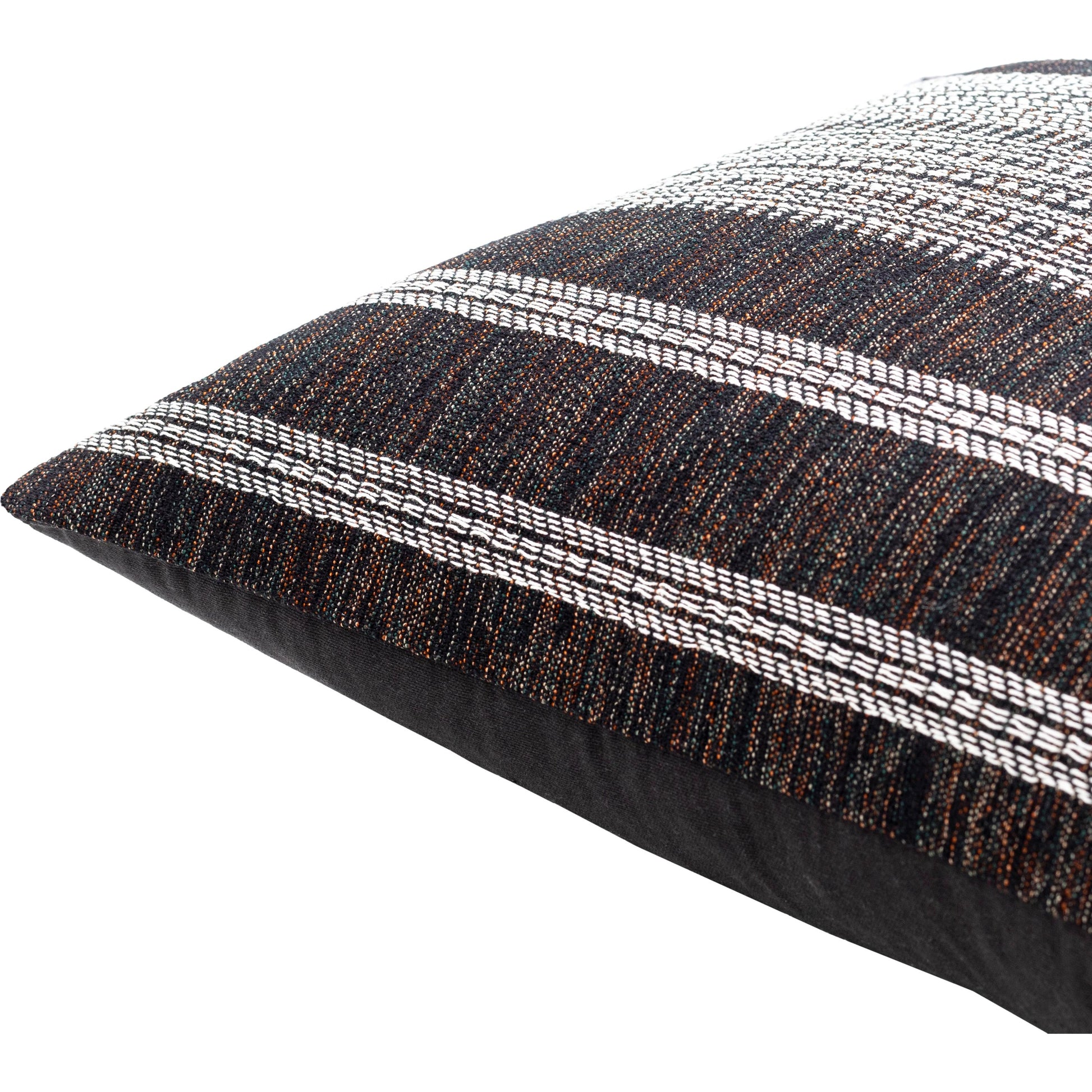 Myrna Pillow - 496195 by Becki Owens x Livabliss in black, ivory, rust. Made from cotton, polyester in a modern style.