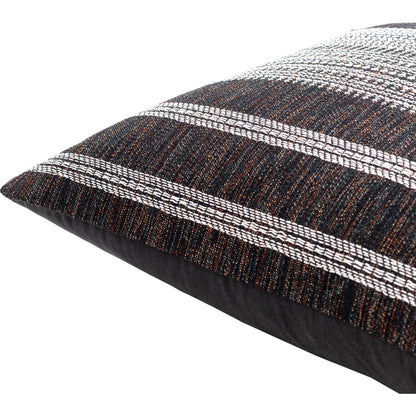 Myrna Pillow - 496195 by Becki Owens x Livabliss in black, ivory, rust. Made from cotton, polyester in a modern style.