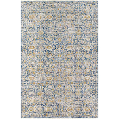 Margaret Rug - 490222 by Becki Owens x Livabliss in navy, gray, taupe, charcoal, medium brown. Made from face: 100% polyester, warp: 100% polypropylene in a unique style.