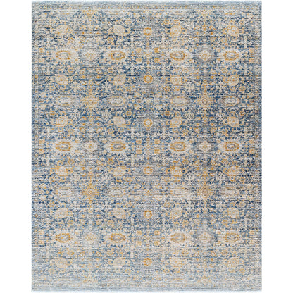 Margaret Rug - 490222 by Becki Owens x Livabliss in navy, gray, taupe, charcoal, medium brown. Made from face: 100% polyester, warp: 100% polypropylene in a unique style.