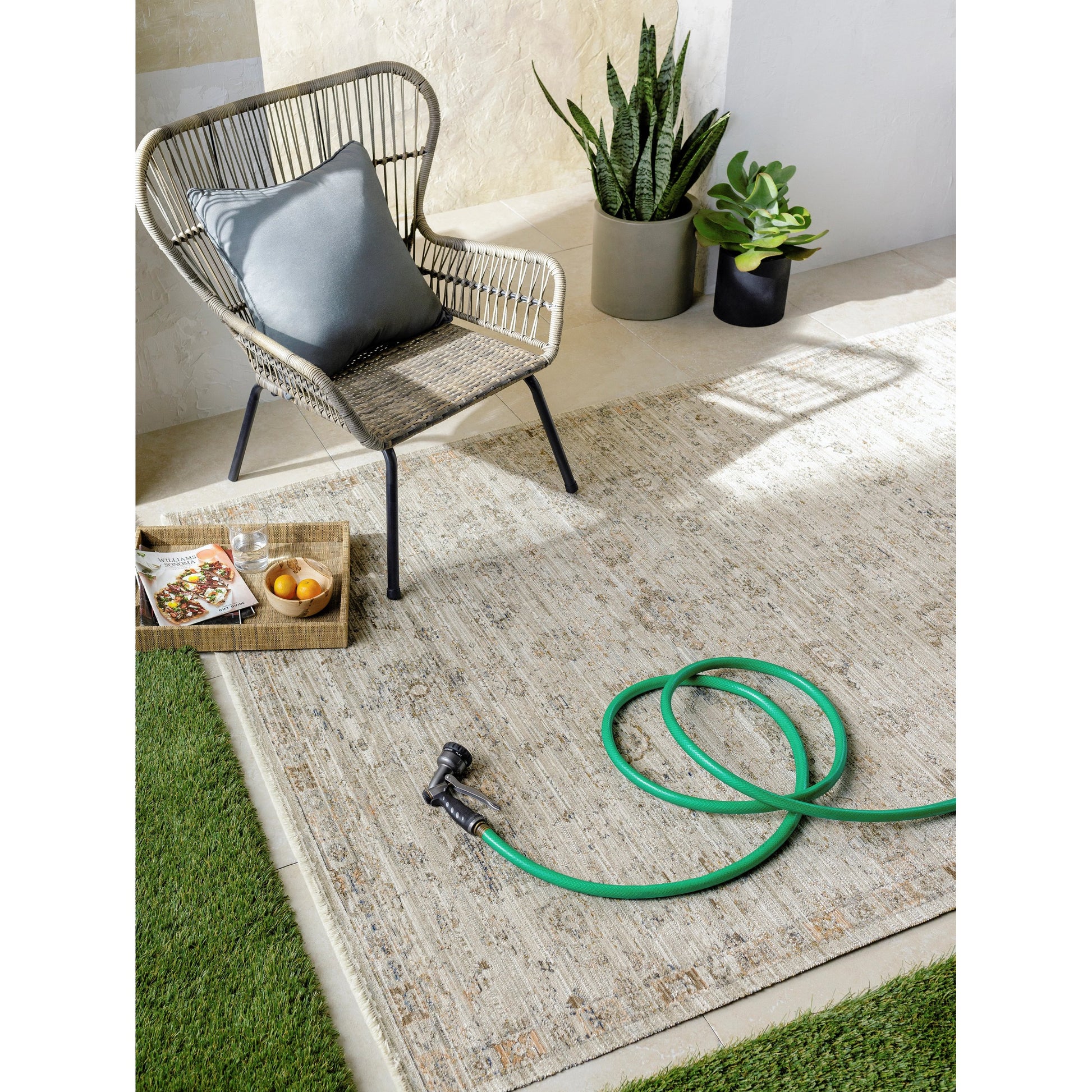 Margaret Rug - 490242 by Becki Owens x Livabliss in taupe, gray, charcoal, brown, medium brown. Made from face: 100% polyester, warp: 100% polypropylene in a unique style.