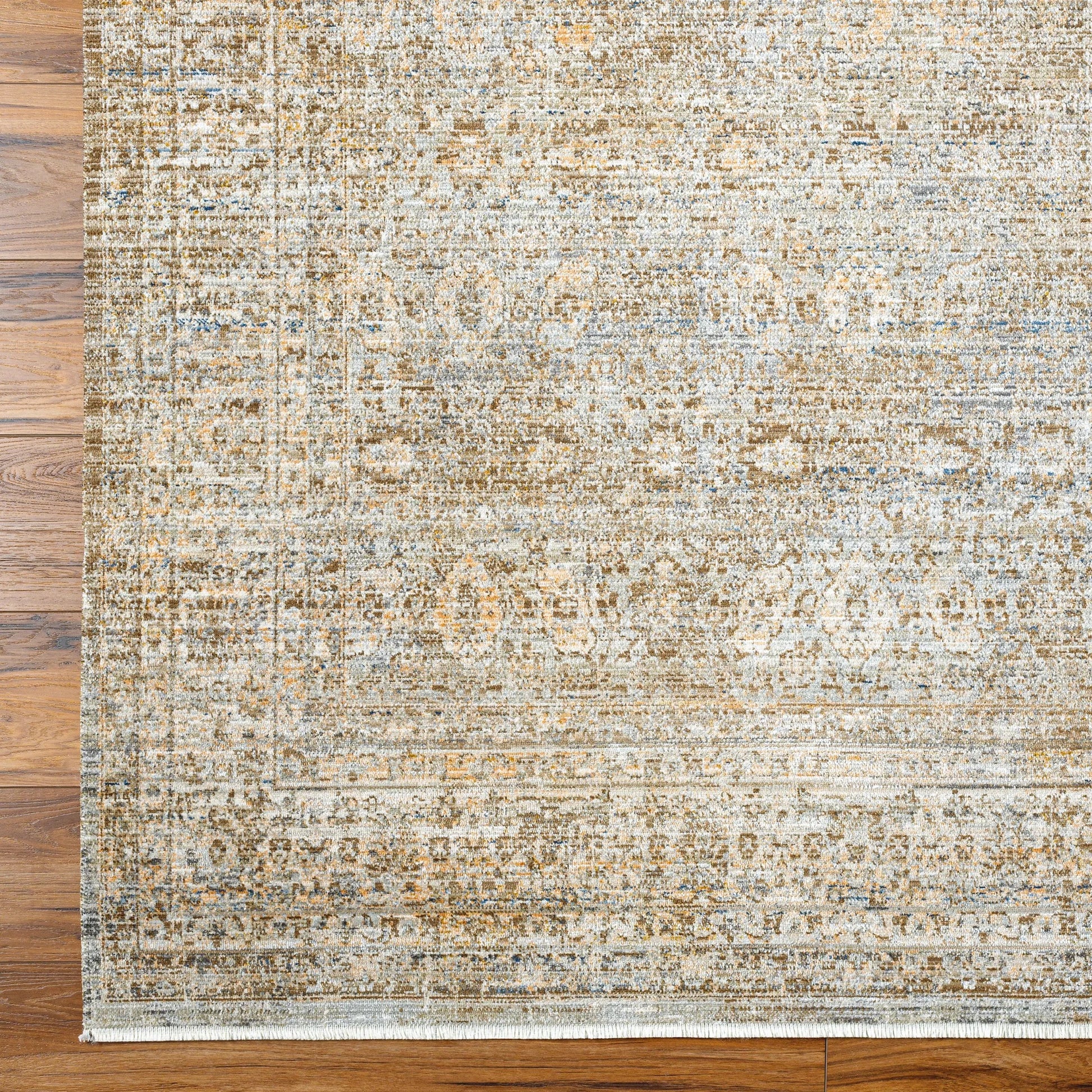Margaret Rug - 490249 by Becki Owens x Livabliss in dark brown, gray, taupe, charcoal, brown. Made from face: 100% polyester, warp: 100% polypropylene in a unique style.